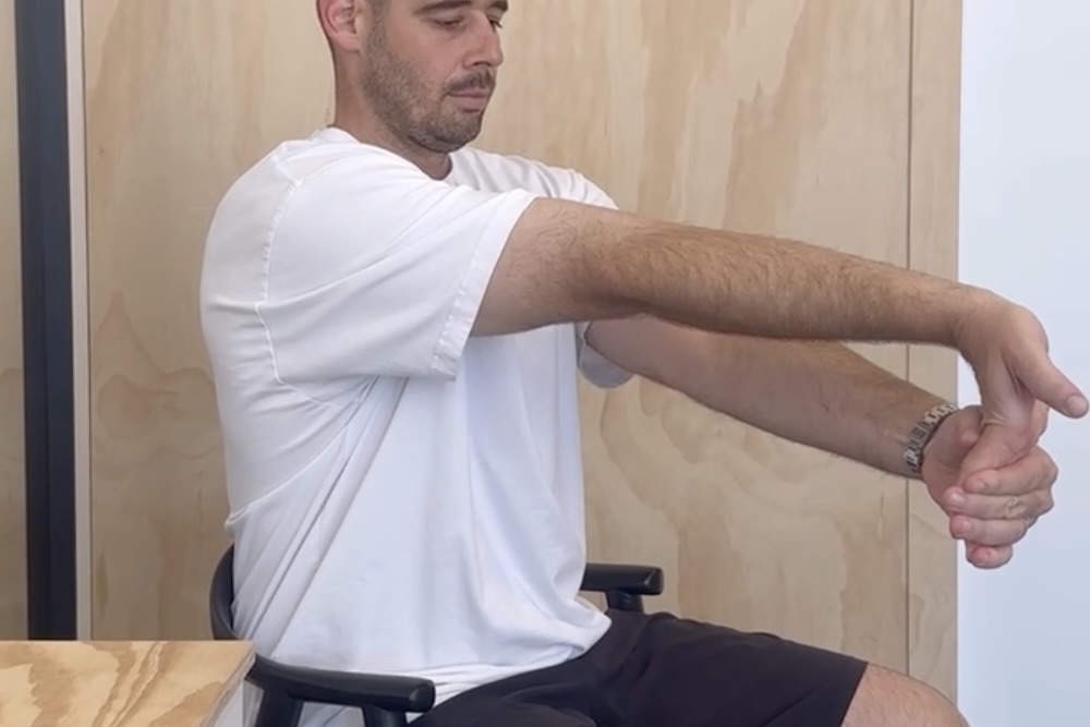 Wrist flexor stretch